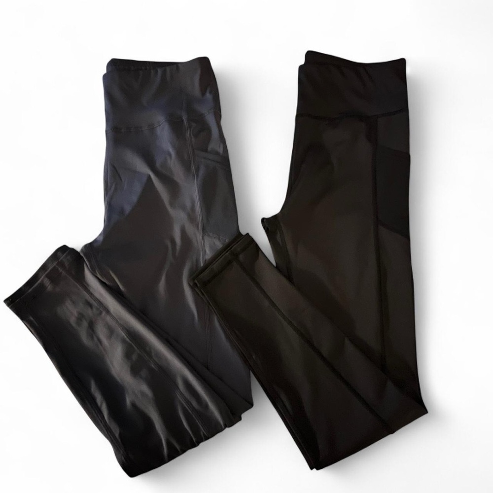 Women's Black and Gray Leggings